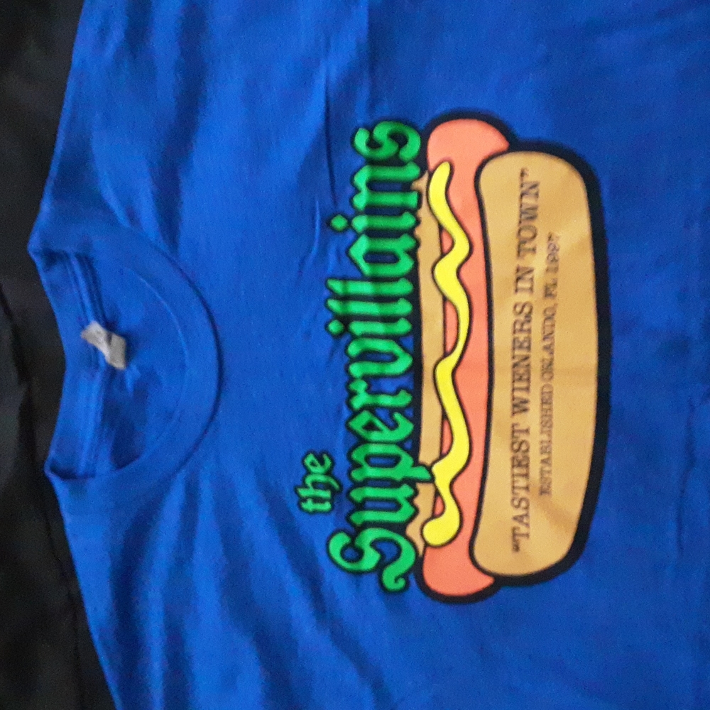 The supervillains (ska/punk/reggae)  band t shirt